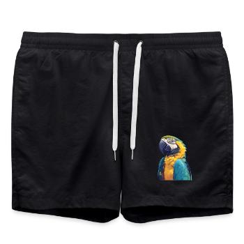 L’ère de l’ara - Short de bain - noir - Devant - AI Model Male 185 light (185cm)
