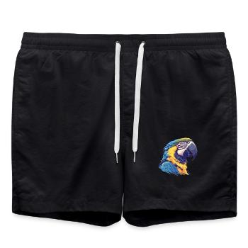 L’ère de l’ara - Short de bain - noir - Devant - AI Model Male 185 light (185cm)