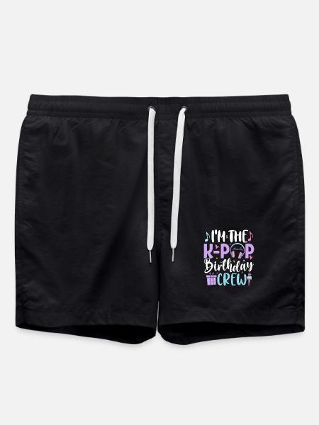 I'm The K Pop Birthday Crew - Swim Trunks - black