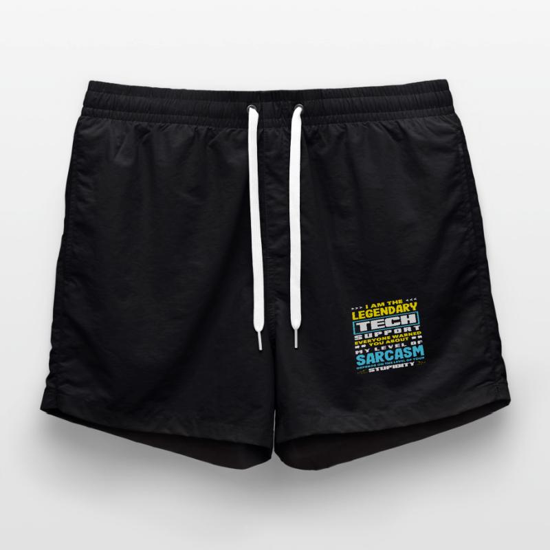 Legendary Tech Support Sarcasm IT Admin Swim Trunks