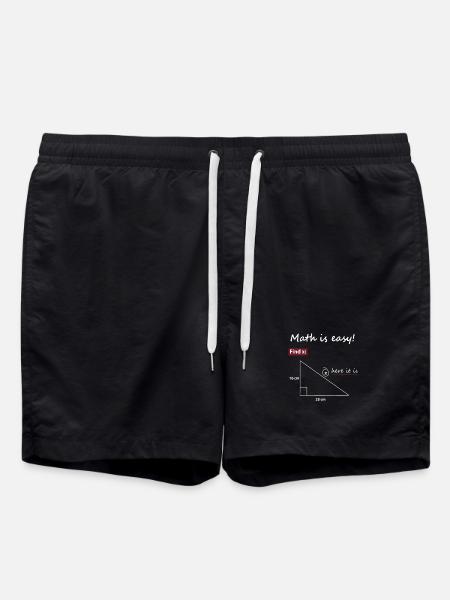 Trouver X Triangle Math Art - Short de bain - noir