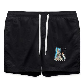 Contrôle du chat Non merci Liberté d’expression Censure - Short de bain - noir - Devant - AI Model Male 185 light (185cm)