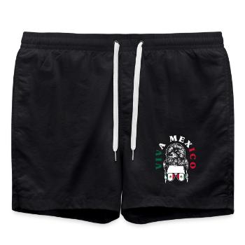 Fierté du Mexique & Maison Drapeau du Mexique - Short de bain - noir - Devant - AI Model Male 185 light (185cm)