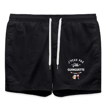 J'peux pas j'ai guinguette tee - Short de bain - noir - Devant - AI Model Male 185 light (185cm)