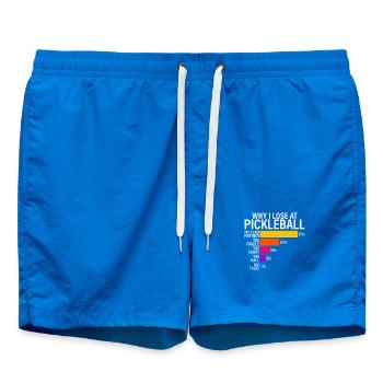 Pourquoi je perds au pickleball - Short de bain - cobalt blue - Devant