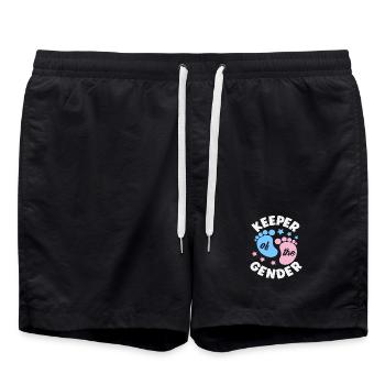 Révélation de Gardien des empreintes de genre - Short de bain - noir - Devant - AI Model Male 185 light (185cm)