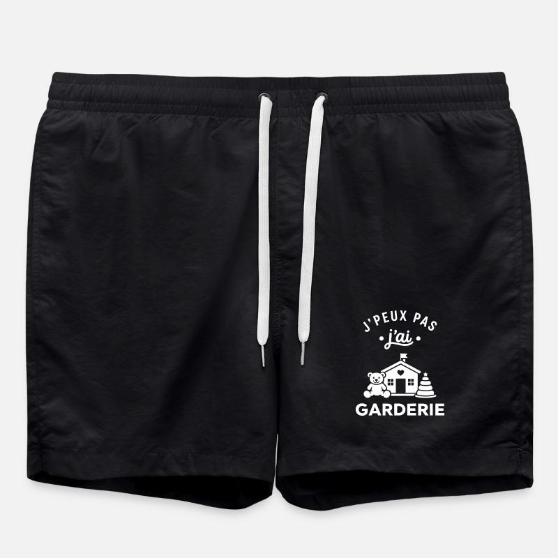 J'peux pas j'ai garderie - Short de bain - noir