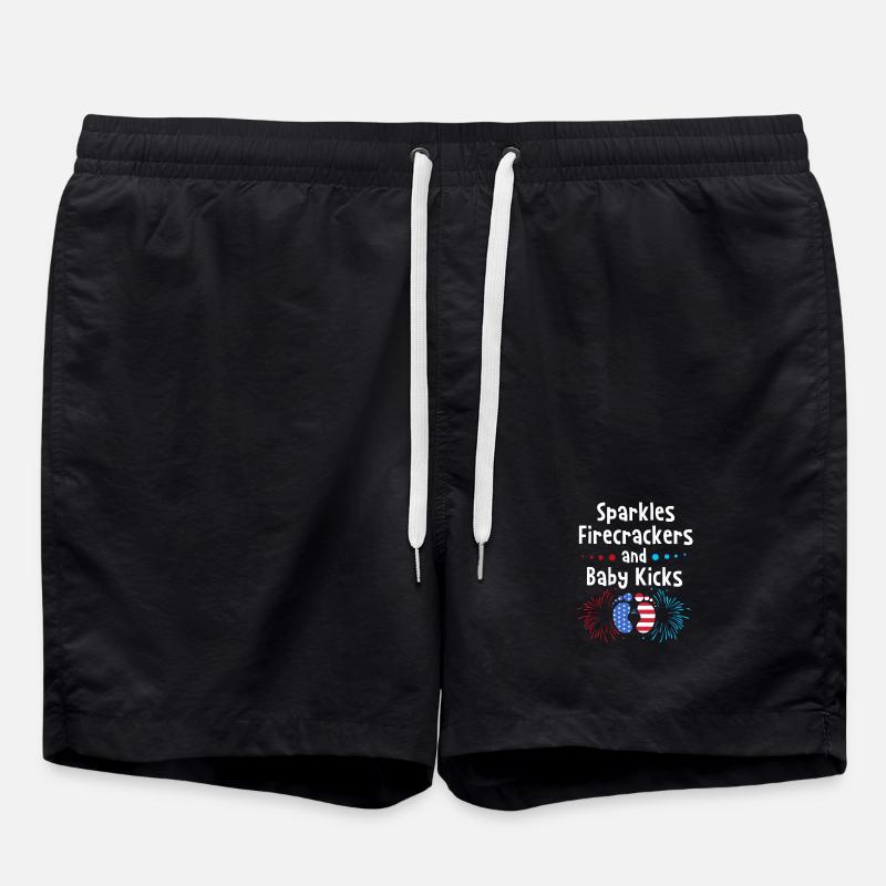 Baby shower juillet - Short de bain - noir