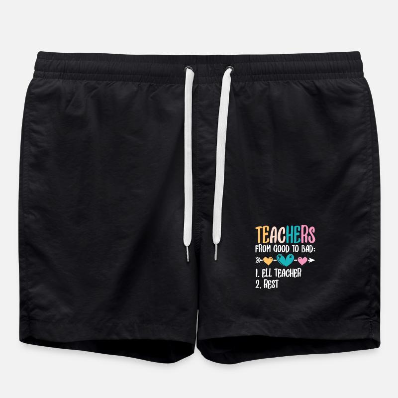 ELL-Lehrer englische Sprache - Badeshorts - Schwarz