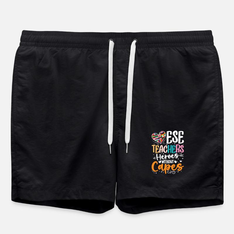 Gifts for ESE Teachers - Swim Trunks - black