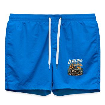 Leveling Is Optional – Off-Road Camping Adventure - Swim Trunks - cobalt blue - Front