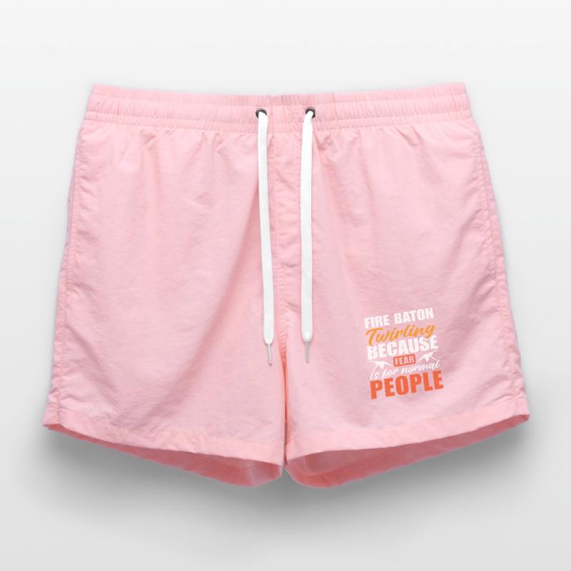 Dancing Vortex Dance School Fire Stick Dancer Swim Trunks
