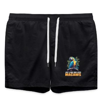 L’ère de l’ara - Short de bain - noir - Devant - AI Model Male 185 light (185cm)