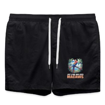 L’ère de l’ara - Short de bain - noir - Devant - AI Model Male 185 light (185cm)