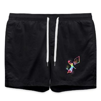 Basketball Girls Basketball Women - Swim Trunks - black - Front - AI Model Male 185 light (185cm)