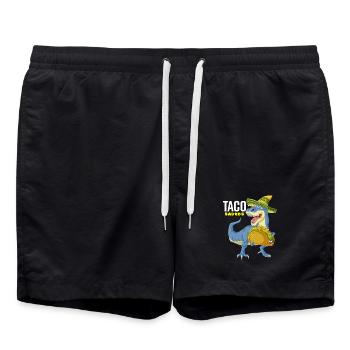 Chemise Tacosaurus Cinco De Mayo - Short de bain - noir - Devant - AI Model Male 185 light (185cm)