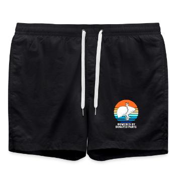 Organ Spender Leber Organspender Leberspende - Badeshorts - Schwarz - Vorne - AI Model Male 185 light (185cm)