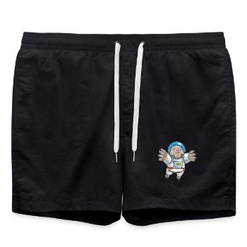Mole Astronaut Space - Swim Trunks - black - Front - AI Model Male 185 light (185cm)