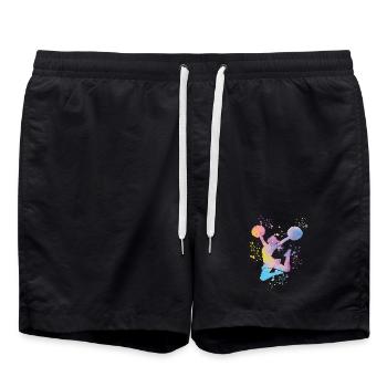 Cheerpom pom girls Mom Cheerleading - Short de bain - noir - Devant - AI Model Male 185 light (185cm)