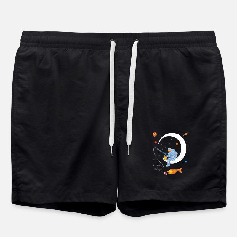 Chemise spatiale de pêche d’astronaute - Short de bain - noir