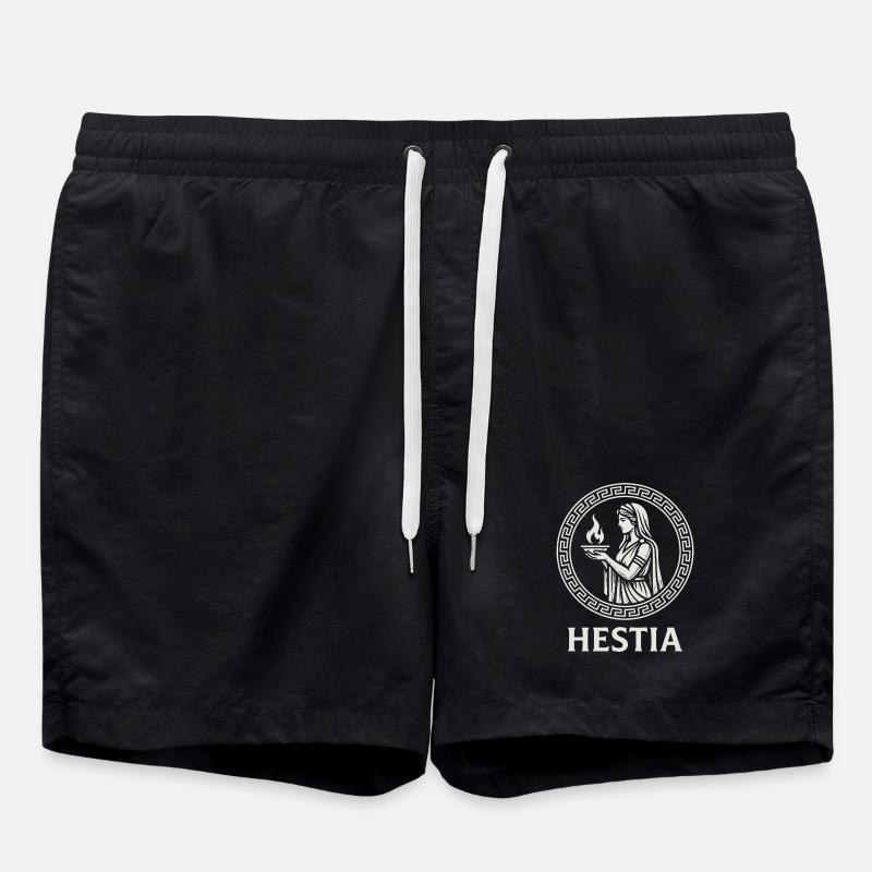 Hestia Flame Circle - Swim Trunks - black