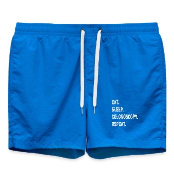 Essen, Schlaf Koloskopie Wiederholung - Badeshorts - Cobalt blue - Vorne