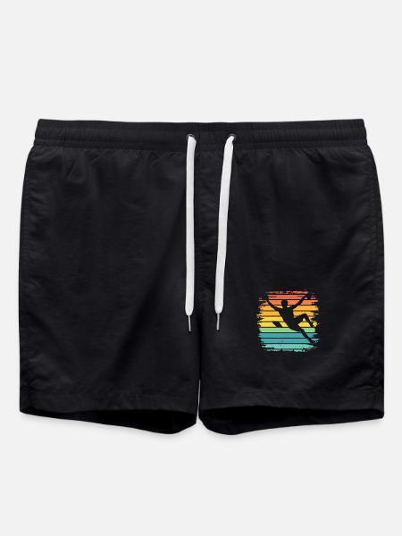 Boulderer Boulder Bouldern - Badeshorts - Schwarz