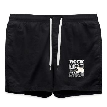Climbing Zombie Apocalypse Survival - Swim Trunks - black - Front - AI Model Male 185 light (185cm)