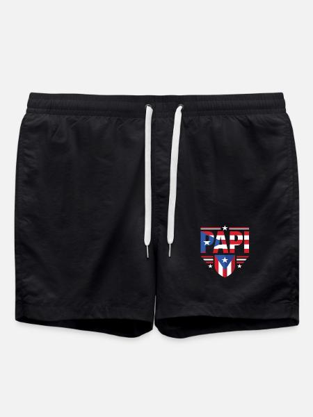 Papa Portorico Père Drapeaux - Short de bain - noir