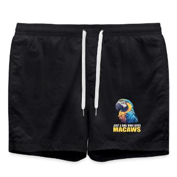L’ère de l’ara - Short de bain - noir - Devant - AI Model Male 185 light (185cm)
