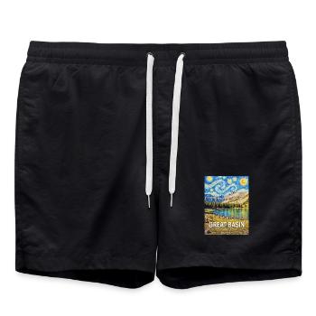 Great Basin National Park Nevada - Badeshorts - Schwarz - Vorne - AI Model Male 185 light (185cm)
