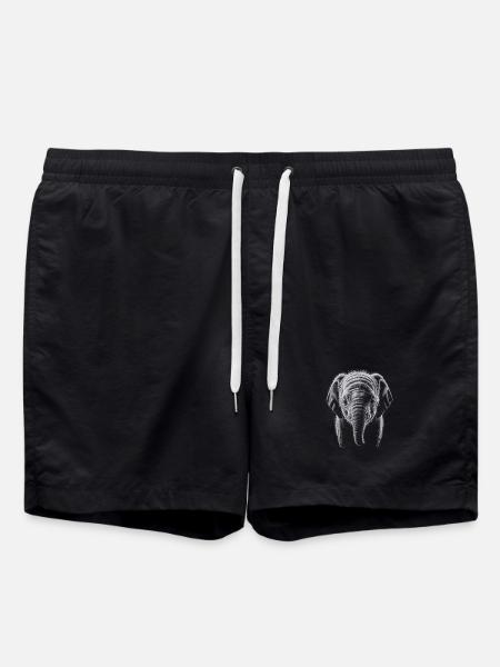 Elephant Head - Swim Trunks - black
