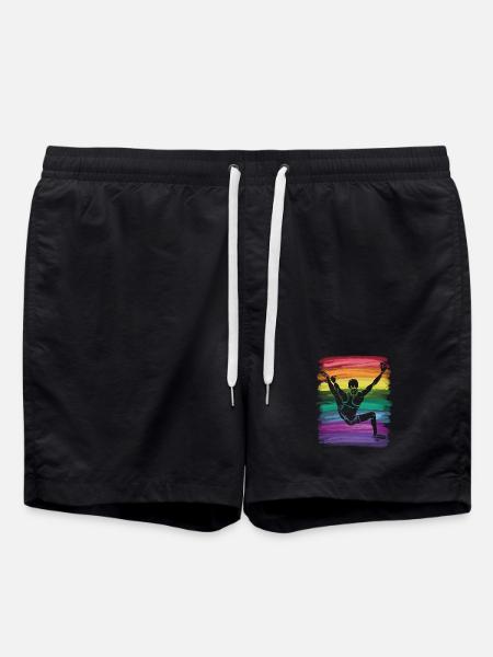 Boulderer Boulder Bouldering - Swim Trunks - black