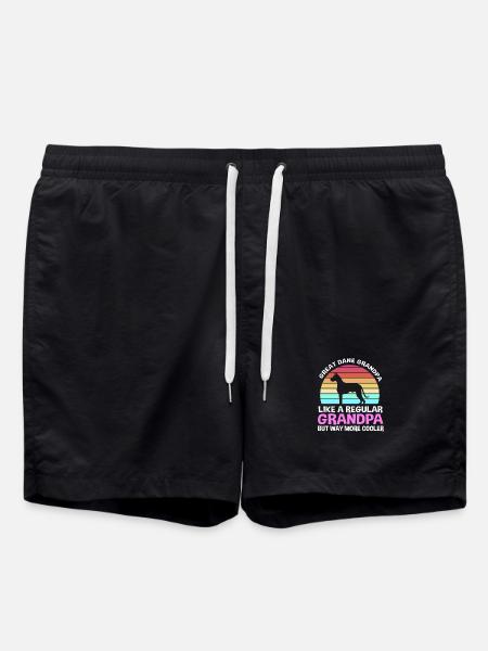 Great Dane - Swim Trunks - black