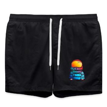 Astronaut Dream Gift for Kids - Swim Trunks - black - Front - AI Model Male 185 light (185cm)