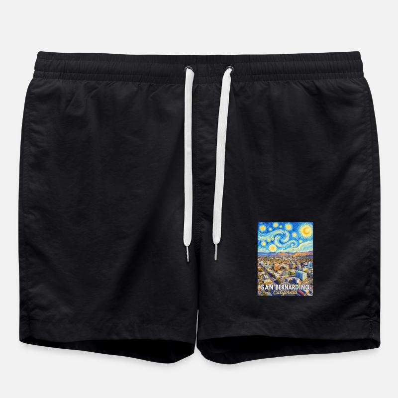 Sternenhimmel San Bernardino - Badeshorts - Schwarz