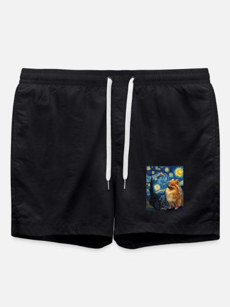 Zwergspitz Spitz Pomeranian - Short de bain - noir