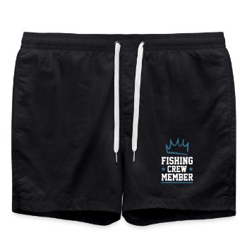 Fishing Crew - Badeshorts - Schwarz - Vorne - AI Model Male 185 light (185cm)