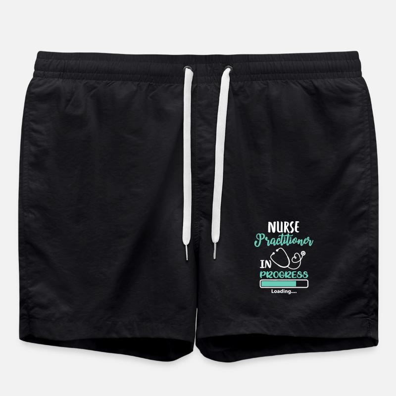 Nurse Practitioner In Progress lädt - Badeshorts - Schwarz