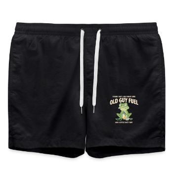 Old Guy Fuel Frog Tee - Short de bain - noir - Devant - AI Model Male 185 light (185cm)