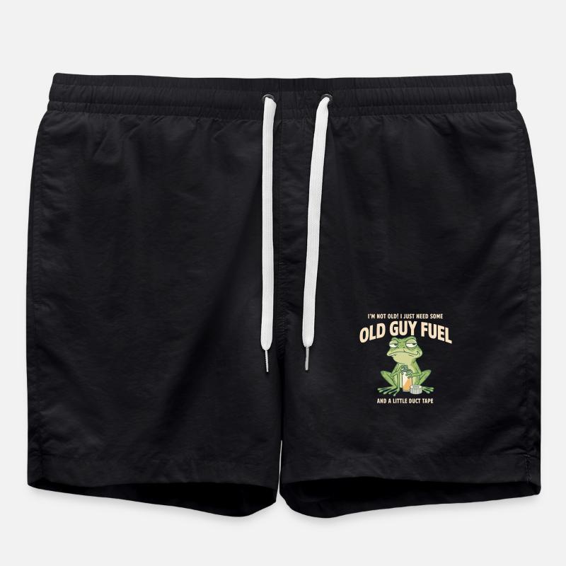 Old Guy Fuel Frog Tee - Short de bain - noir