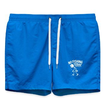 Pas de pêche aujourd’hui – silhouette style croquis - Short de bain - cobalt blue - Devant