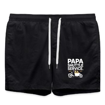 Papa Shuttle Service Vélo cargo Papa - Short de bain - noir - Devant - AI Model Male 185 light (185cm)