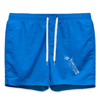 Diver Shark Underwater Shirt - Swim Trunks - cobalt blue - Front