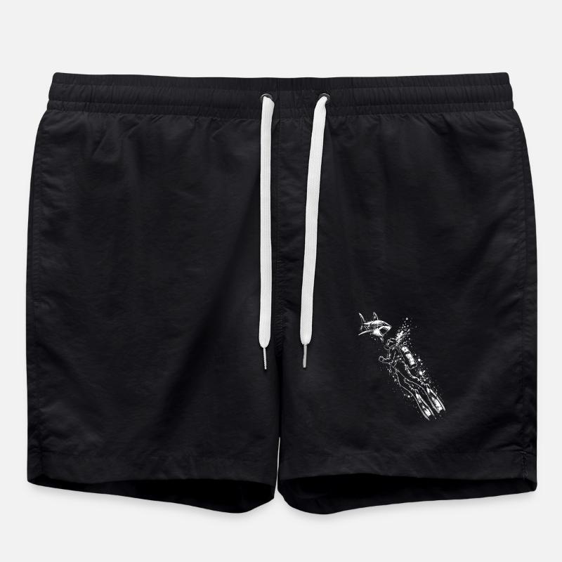 Chemise sous-marine Diver Shark - Short de bain - noir