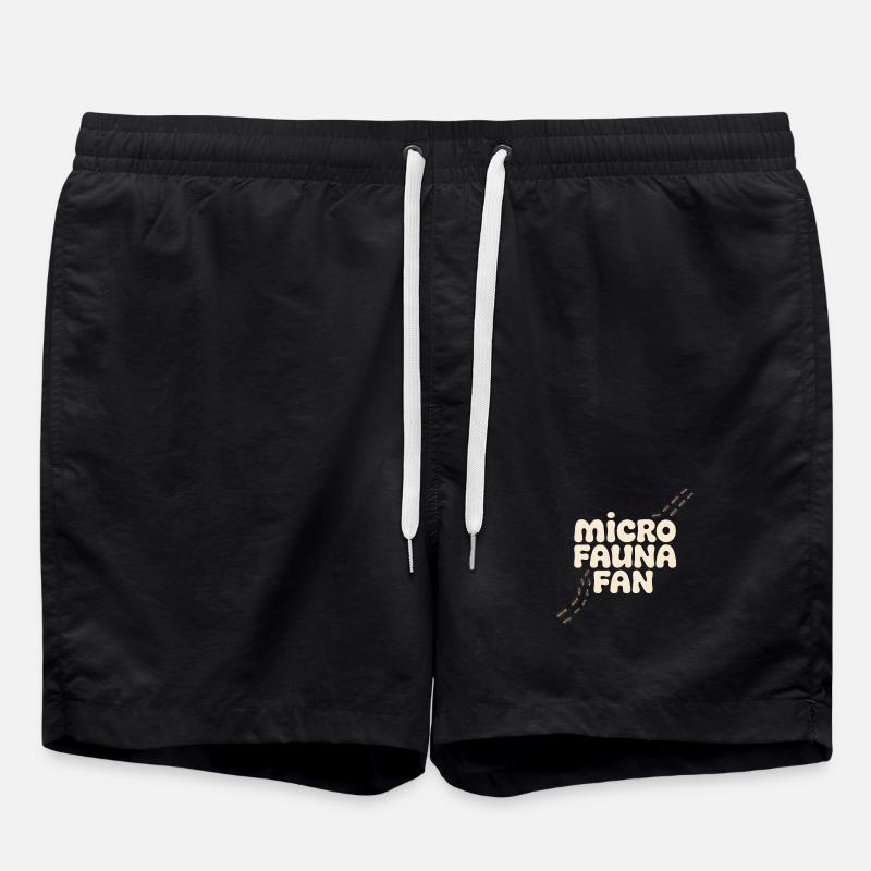 Microfauna Fan | Insects & Small Animals - Swim Trunks - black