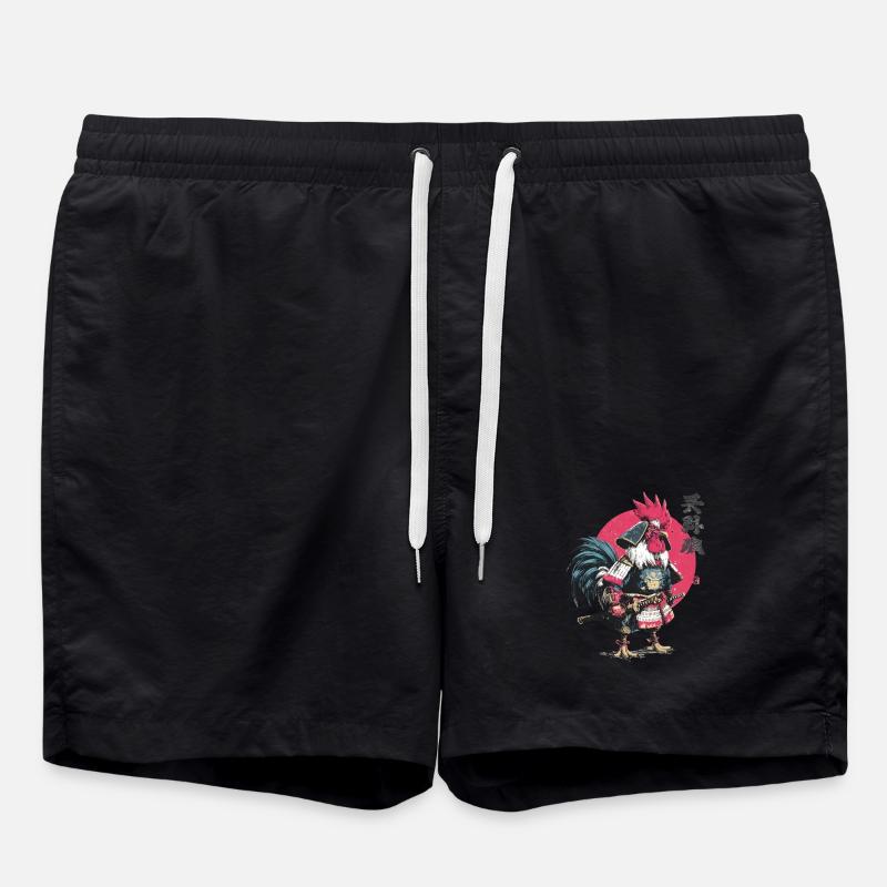 Armure samouraï coq - Short de bain - noir