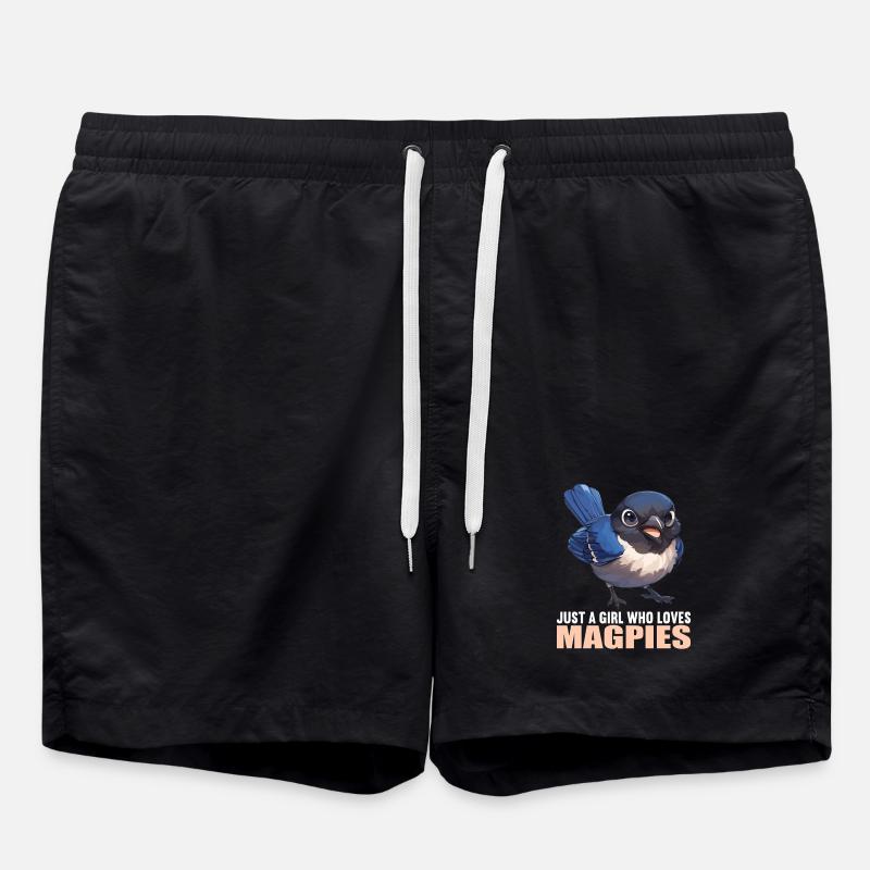 Elstern Elster - Badeshorts - Schwarz