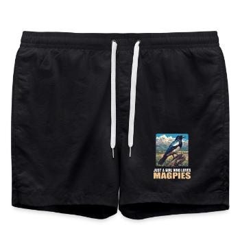 Magpies Magpie - Swim Trunks - black - Front - AI Model Male 185 light (185cm)