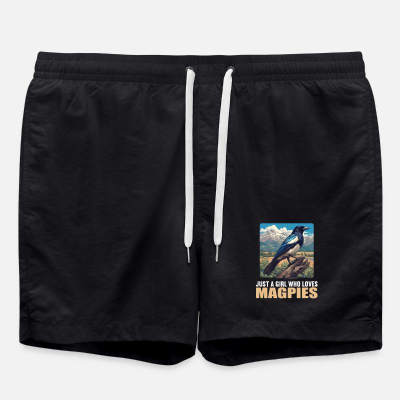 Magpies Magpie - Swim Trunks - black